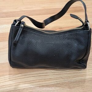 Black Leather Shoulder Bag